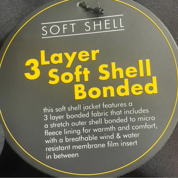 NFL Bengals 3 Layer Soft Shell Bonded Jacket Removable Hood NWT XL - Picture 4 of 15